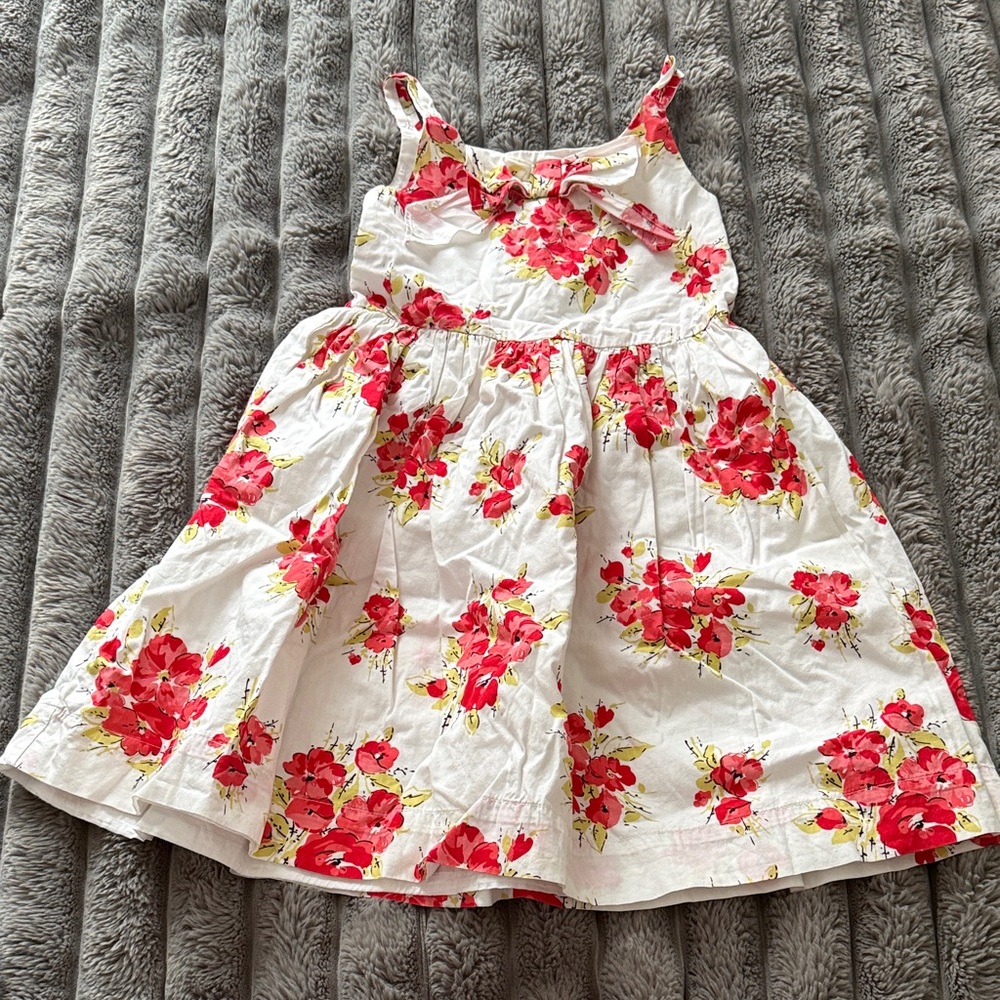 Janie and Jack Red Floral Kids Dress